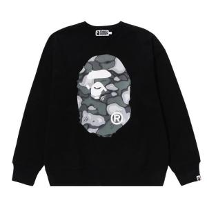 Свитер BAPE Liquid Camo Ape Head Relaxed Fit Crewneck Sweat, Black