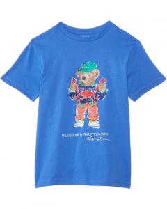 Поло Polo Ralph Lauren Kids Polo Bear Cotton Jersey Tee, цвет Sp25 Scottsdale Blue Bear