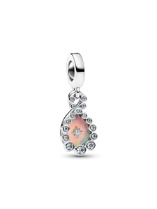 Шарм Pandora Opalescent Infinity Double Dangle, серебро 925 пробы