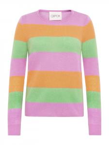 CARTOON Кашемировый свитер с круглым вырезом, фиолетово-оранжевого цвета