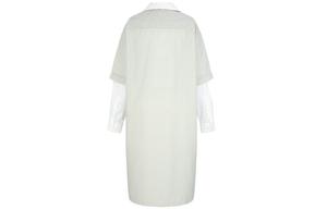 Платье с длинными рукавами женское пыльно-зеленое Mm6 Maison Margiela