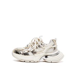 Lee Cooper Женские низкие массивные кроссовки Gold, цвет Gold