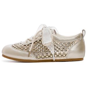 DAPHNE Дышащие женские лоу-топы с перфорацией шампань голд, цвет Cut-Out Champagne Gold