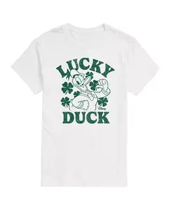 Мужская футболка Disney Donald Duck Lucky Duck с короткими рукавами Airwaves, белый