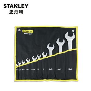 Двойной рожковый ключ Stanley, набор из 10 предметов, метрический, полированный двусторонний ключ TK904-23C