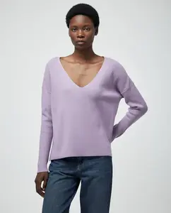 Джемпер с V-образным вырезом Sfera, сиреневый