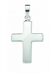 Adeliás Подвеска в виде креста из серебра 925 пробы для женщин и мужчин