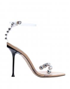 Сандалии Sergio Rossi, прозрачный