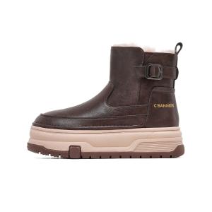 Короткие зимние ботинки с амортизацией, женские, кофейного цвета C°BANNER, Coffee