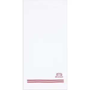 Полотенца с надписью Miss Germany, бело-красный