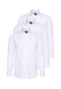 Рубашка (3 шт) с длинными рукавами, приталенного кроя RUSTY NEAL, белый