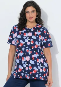 Rundhals, halbarm/// футболка с принтом Ulla Popken, Ink Blue