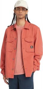 Timberland мужская поношенная тяжелая твилловая рубашка-оверсайз, Hot Sauce