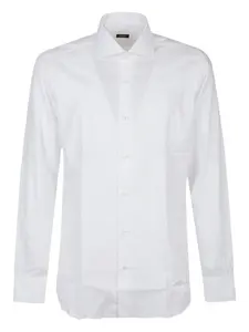 Рубашка с длинными рукавами на пуговицах Barba, белый