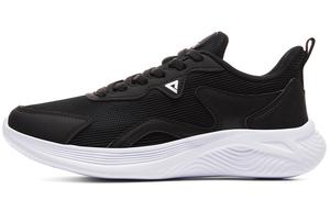 Низкие кроссовки для бега женские черно-белые PEAK