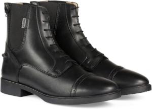 Детские унисекс сапоги HORZE Kilkenny для верховой езды с синтетической кожей и молнией для занятий и прогулок, черный