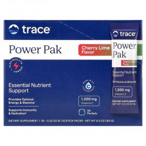 Trace, Power Pak, вишневый лайм, 30 пакетиков по 6,1 г (0,22 унции)