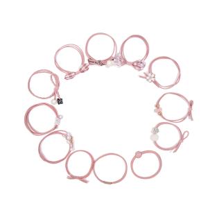 Резиновая лента для волос с искусственным жемчугом Women's ROYALSASA, розовый