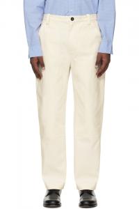 Studio Nicholson Белые брюки Denver от Аарона Левина