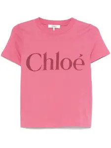 Футболка с логотипом CHLOÉ, розовый