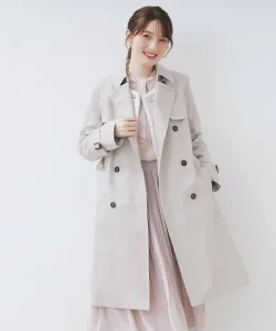 Тренч Машинная стирка/Водоотталкивающий/Защита от пыльцы (XS-3L) Index, цвет Greige (850)