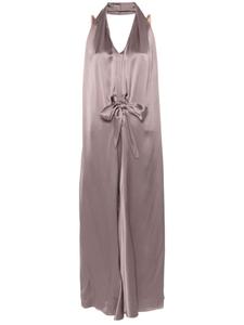 Атласное платье макси Alysi, розовый