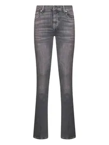 Хлопковые джинсы 7 For All Mankind, серый