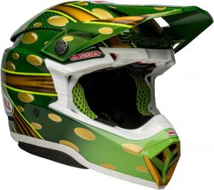 Шлем BELL Moto-10 Spherical MIPS, Mcgrath Replica 22 Gloss Gold/Green