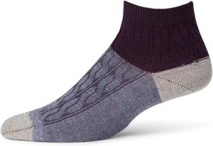 Носки Smartwool Everyday Cable Ankle Boot Socks, цвет Chalk Violet