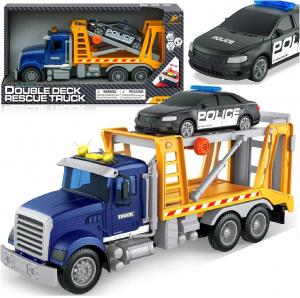 Полицейский грузовик, эвакуатор, помощь на дороге, полицейский эвакуатор, игрушечный автомобиль Qulki