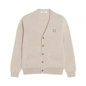 Кардиган с аппликацией в виде лисы Maison Kitsuné Maison Kitsune, кремовый