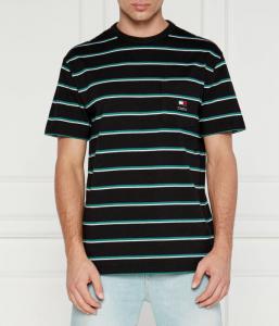 Футболка мужская Tommy Jeans в полоску, черный