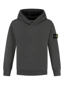 Худи с нашивкой в виде компаса Stone Island Junior, серый