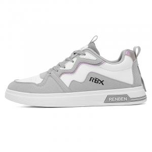 RENBEN Серые мужские противоскользящие износостойкие скейтерские кроссовки с низким верхом, цвет Gray