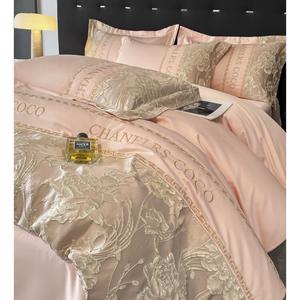 LUOLAI HOME Комплект постельного белья, 150 см, 4 предмета, пододеяльник 200×230 см, Diana Jade Powder