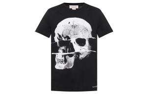 Alexander McQueen Футболка мужская черная