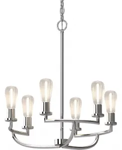 Подвесная люстра Sharyn на 6 ламп Volume Lighting, chrome