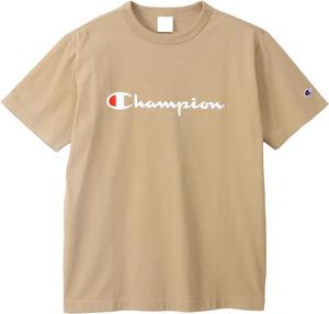 Мужская футболка с коротким рукавом Champion C3-P302Z/C3-X353L, 100% хлопок, классический принт с логотипом, футболка с коротким рукавом, песочный