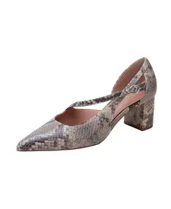 Туфли-лодочки на среднем каблуке с квадратным носком Linea Paolo, загар/бежевый