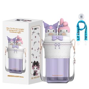 Пластиковые стаканы Kulomi Sanrio, фиолетовый