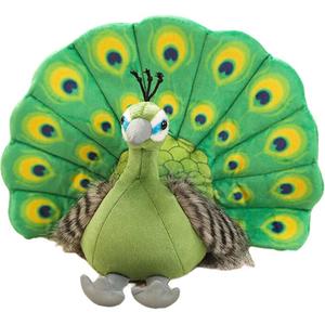 Мягкая и милая плюшевая кукла павлин высотой 30 см ZITONG, зеленый
