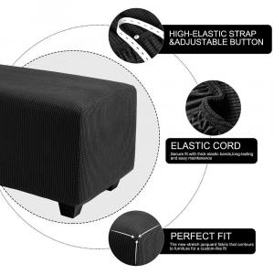 Эластичные чехлы для мебели, большие чехлы для пуфиков PiccoCasa, цвет Fallow