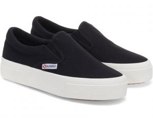 Кроссовки Superga 2740 Platform Slip On, черный