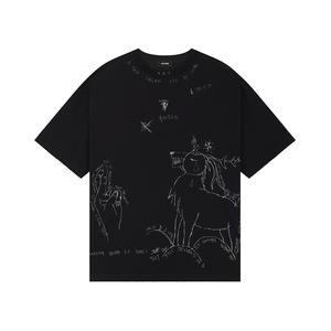 Графическая футболка WE11DONE, черный