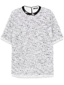 Топ из твида Balmain, белый