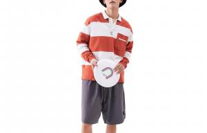 GOLDLION G+ Футболка мужская оранжево-красная в полоску