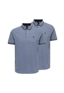 Комплект из 2 рубашек-поло Onsefletcher ONLY & SONS, цвет Flint Stone