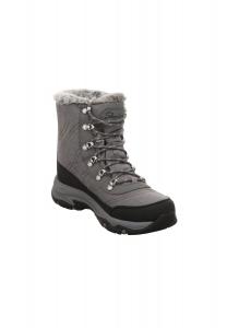 Ботинки женские SKECHERS с мехом, серый