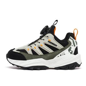 Амортизирующие нескользящие детские беговые кроссовки kids' HOBIBEAR, хаки/черный