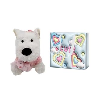 Плюшевый кулон в виде щенка вест хайленд уайт терьера высотой 10 см FKOFR